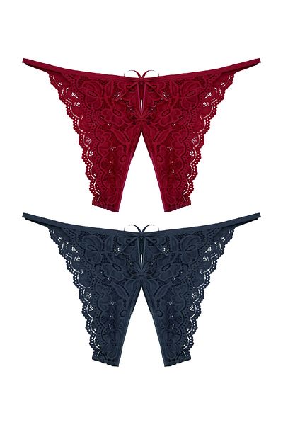 Zena 2-Piece Middle Split Bikini Women's Panties