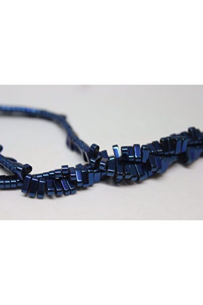 Yasamtohumu Brățară din piatră hematită - cu două găuri, jumătate de șir (174...