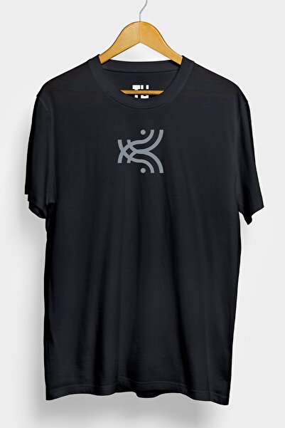 TÜşört Tricou cu decolteu cu design special Wifi Distorted Technology 100% bu...