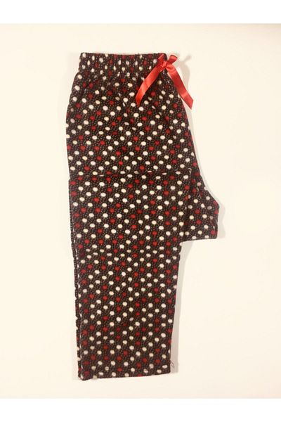 Altınay Pocketless Winter Fleece Women's Pajama Bottoms Single Bottom Je15
