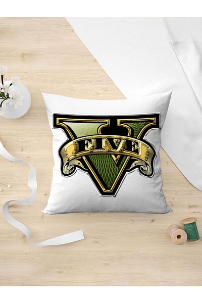 Panorama Ajans Κάλυμμα μαξιλαριού με λογότυπο Gta Lovers Gta V Design