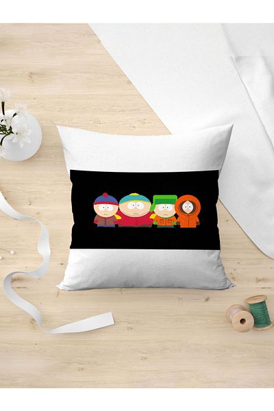 Panorama Ajans South Park Eric Kenny Stan Kyle Funny Cartoon Nostalgia Pillow Case