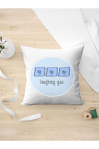 Panorama Ajans Tyt Ayt Μαξιλαροθήκη με αυτοκόλλητο Laugh Gas Chemistry για μαθητές