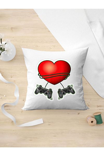 Panorama Ajans Κονσόλα παιχνιδιών για ζευγάρια Gamer Love Pillow Case 2