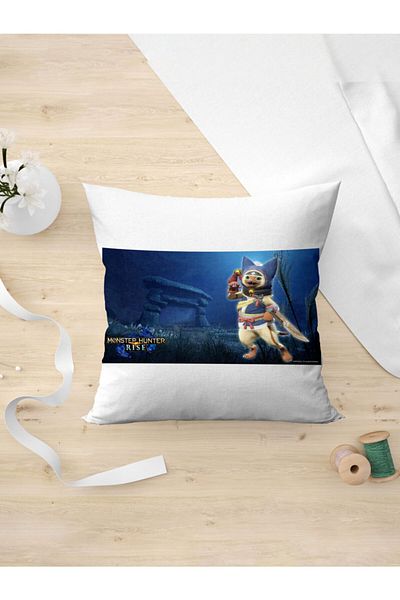 Panorama Ajans Θήκη μαξιλαριού παιχνιδιών Monster Hunter Rise Cat