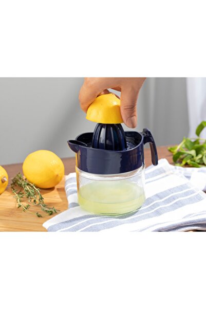 English Home Hera Glass Lemon Squeezer 300 ml Dark Blue