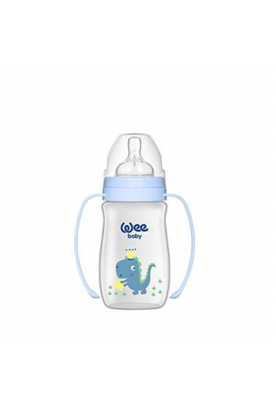 Wee Baby Classic Wide Mouth Handled Feeding Bottle 250 Ml