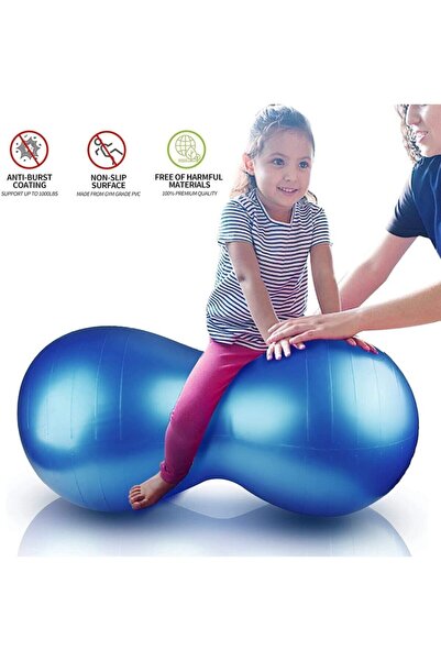 Leyaton Pilates Topu Fıstık Top Egzersiz Fitnes Spor Aleti Pilates Top Plates Topu