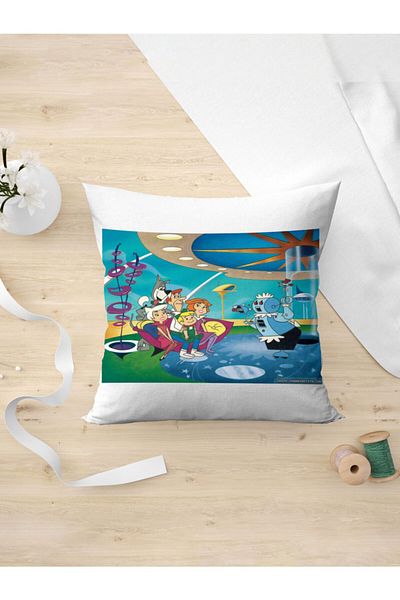 Panorama Ajans Jetsons Cartoon Network Ikibinler Nostalgia Retro Pillow Case