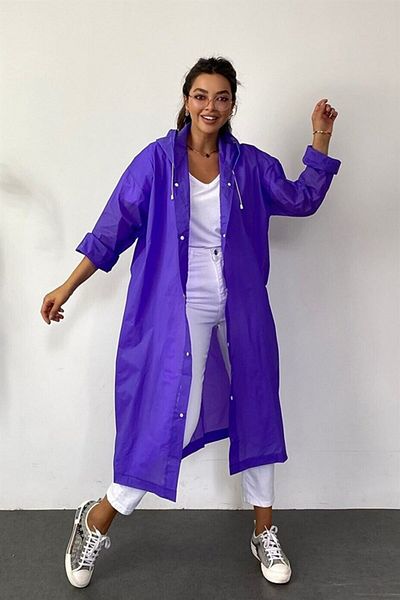 HEPİTOP Men's Women's Raincoat Unisex Quality Eva Fabric Raincoat