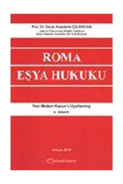 Turhan Kitabevi Roma Eşya Hukuku - Özcan Karadeniz Çelebican