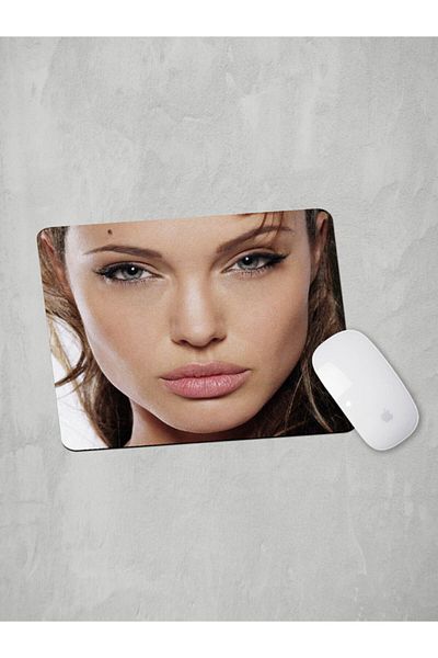 Panorama Ajans Angelina Jolie Lip Eye Σκληρό Mouse Pad