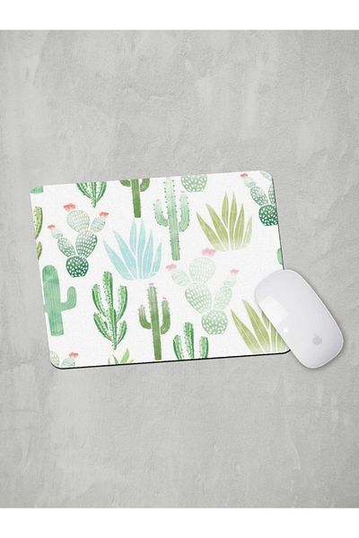 Panorama Ajans Cactus Cactus Pastel Oil Painting Design Mouse Pad