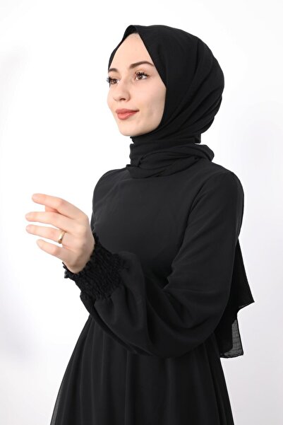 Giza Giyim Μανίκι Gipeli Μαύρο Φόρεμα Hijab