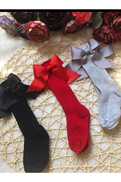 ÖZKARDEŞLER BABY Baby Knee Length with Bow and Knee Length Set of 3
