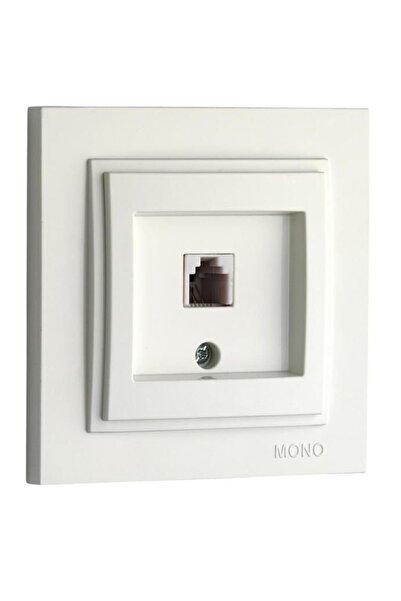 MONO ELECTRIC مونو ديسبينا الأبيض الأرقام بدون إطار