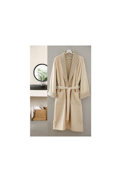 English Home Ανδρικό μπουρνούζι Elite Jacquard L-xl Μπεζ