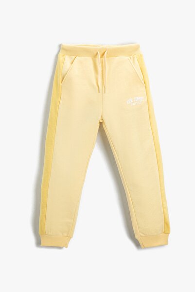 Koton Erkek Çocuk Sarı Eşofman Altı 2SKB40058TK