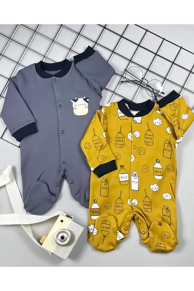 Necix's Sleepy Cow - Single Size 2 Piece Jumpsuit Set