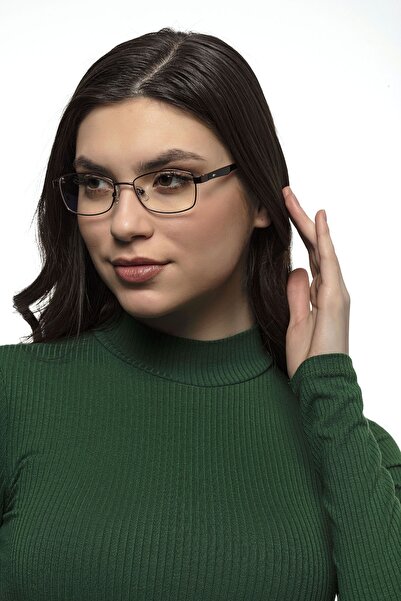 GHIA Rock Kahverengi Metal Çerçeveli Mavi Işık Koruyucu Ekran Gözlüğü 53 Ekartman