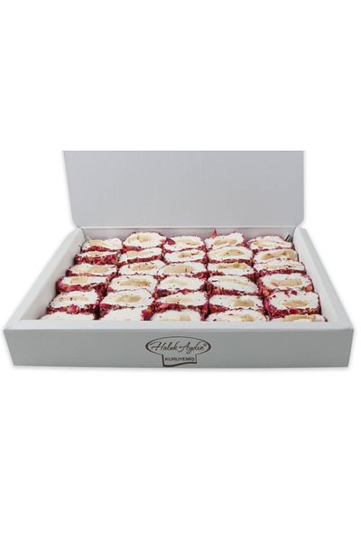 HALUK AYDIN KURUYEMİŞ F.Creamy Rose Leaf Turkish Delight 700 Gr