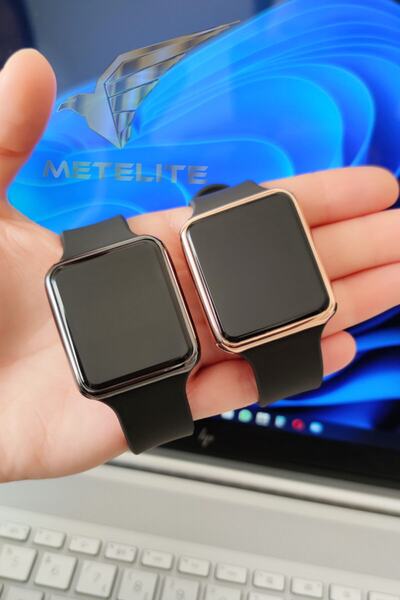 Tulpar Özel Kutusunda Çift Kol Saati Silikon Kordon Dijital Sevgili Saatleri