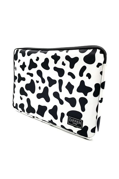 Differ Studio 13-14'' Inch Cow Black-white Waterproof Laptop/macbook/notebook/briefcase/bag