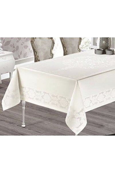 Sfr Home by FİSKOS مفرش طاولة جامبو أوف وايت 160x350 سم