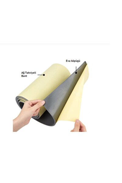 ETÜRKELİ Yapışkanlı Eva Oto Ses Yalıtım Malzemesi 50x100 Cm 2mm
