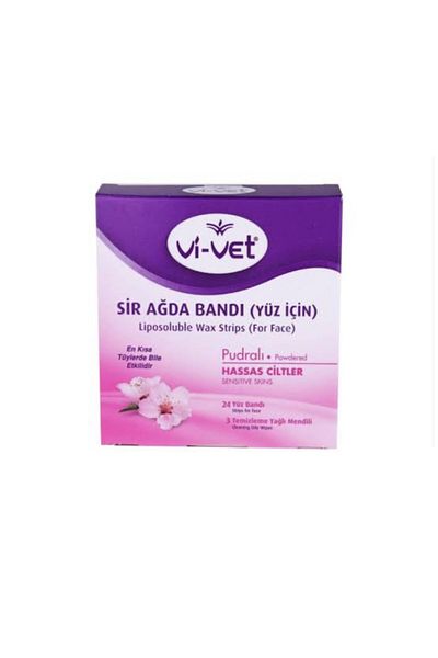 Vi-vet Powdered Wax Strips for Face 24 Pack