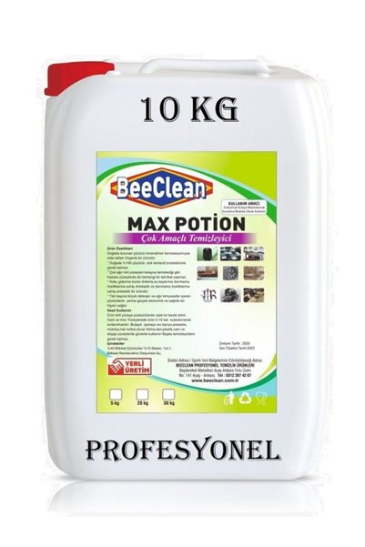 BeeClean 10 Kg Max Potion Halı Ve Koltuk Ağır Kir Sökücü Leke Çıkartıcı Profe...
