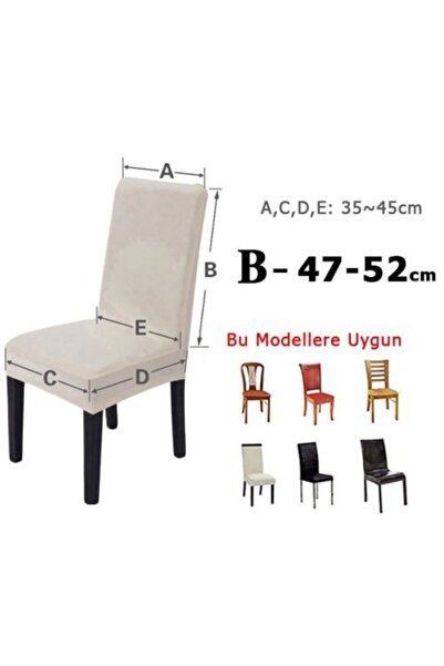 elgeyar Likrali Sandalye Örtüsü, Sandalye Kılıfı, Lastikli ,standart (1 ADET)yeşil