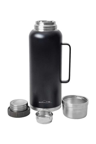 NURGAZ Campout Double Layer Vacuum Thermos Black 2600ml