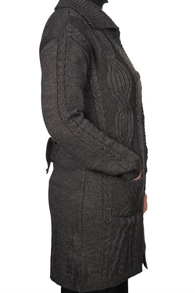Fresh&Moda Women's Smoked Buttoned Cardigan