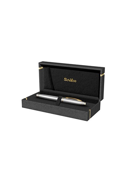 Scrikss Kişiye Özel Isimli Marka Gold Krom Dolma Kalem Ömür Boyu Garantili He...