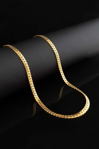 The Collection Urban Stainless Gold Steel Chain Necklace