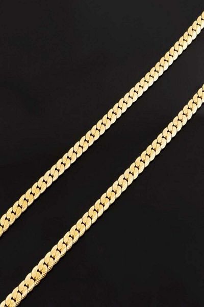 The Collection Urban Stainless Gold Steel Chain Necklace