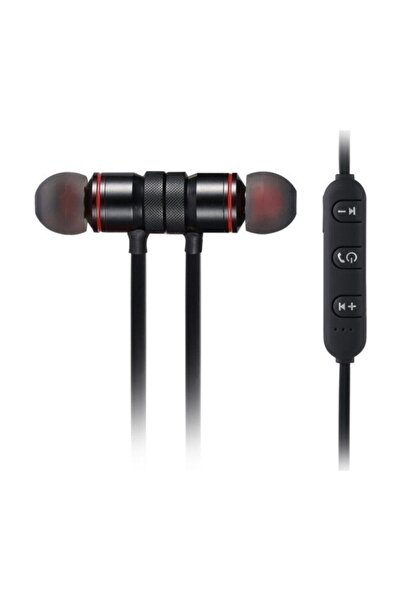 TP Sport Kablosuz Mıknatıslı Mikrofonlu Bluetooth Kulaklık Siyah