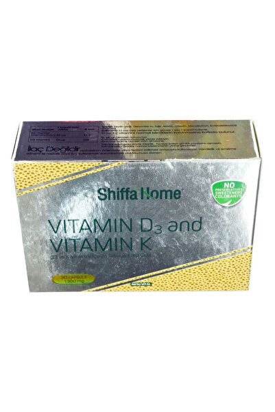 Aksu Vital Shiffa Home D3 Ve K Vitamini Yumuşak 1300 mg x 30 Kapsül