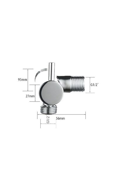 Fause Bidet Faucet with Water Outlet and Handheld Shower Hanger Kdc107