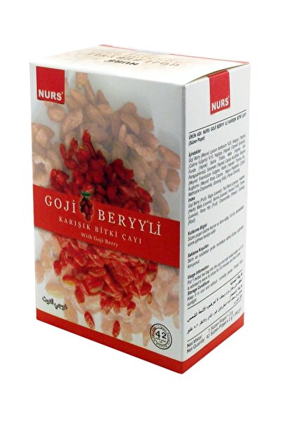 Nurs شاي الأعشاب المختلط مع Goji Beryy 42 كيسًا مصقولًا