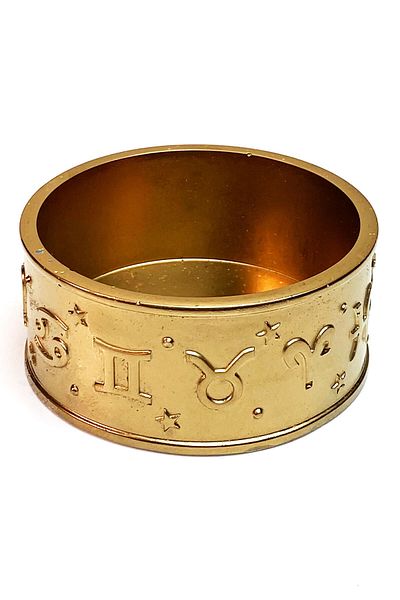 FANTASTİK SANAT ATÖLYESİ Jewelry Box Accessory Organizer Necklace Bracelet Earring Ring Anklet Astrology Zodiac Stone Gold Color