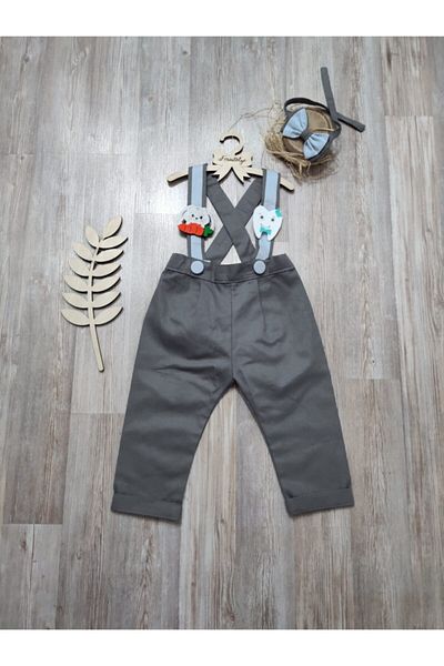 Feriatolye Whole Wheat Baby Boy Trousers Salopet