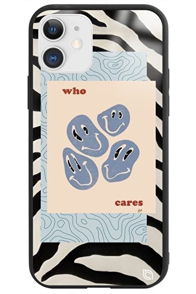 WANNA PROTECT Iphone 11 Who Cares Premium Desenli Glossy Telefon Kılıfı