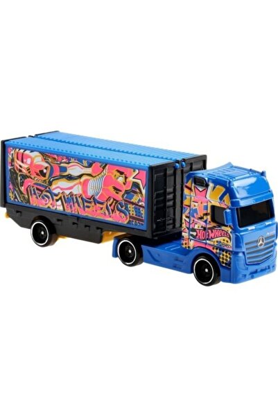HOT WHEELS Track Stars Renkli Mercedes Benz Actros Tır 1:64 Ölçek Hotwheels M...