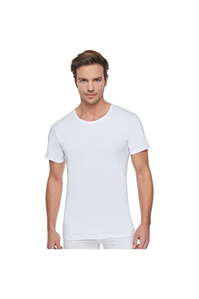 Tutku Tricou alb pentru bărbați, cu gât crew, 3 bucăți 0103