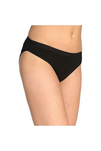 Tutku Chiloți de bikini negri 6 bucăți din elastan uni