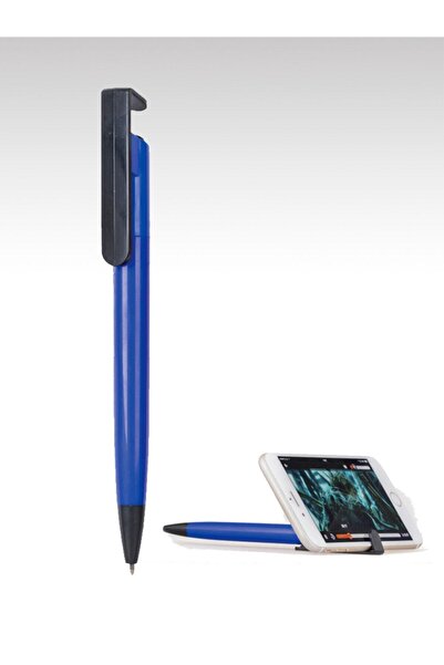 50 Pcs Phone / Tablet Stand Unbreakable Plastic Ballpoint Pens (blue ink)