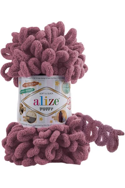 Alize 28 Μοντέλο Dusty Rose Finger Hand Knitted Shawl - Beanie Scarf κουβέρτα