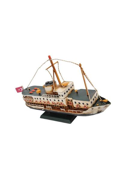 ECOME Metal Ship Figurine Decorative Gift